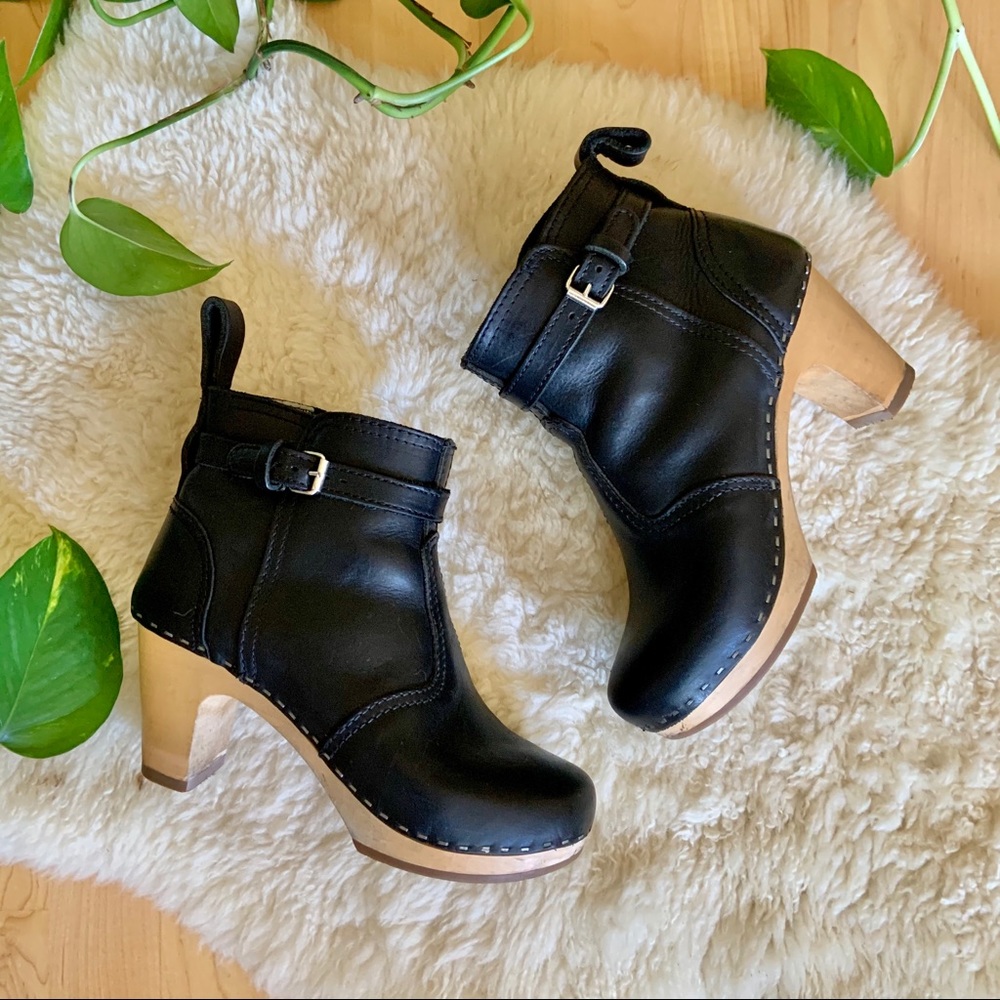 swedish hasbeens high heel jodhpur boots black 37